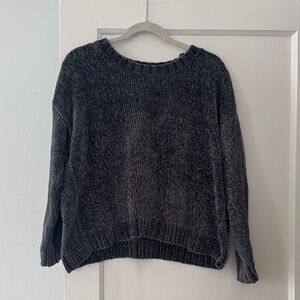Cozy Grey Chenille Sweater